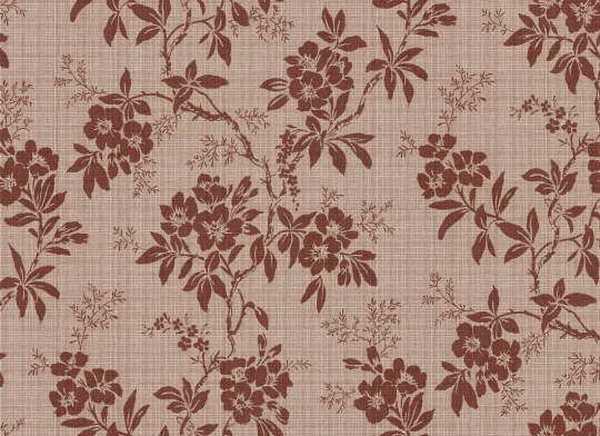 Sandberg S10840 Sandberg Heritage Vera Burgundy - mural w kwiatowy ornament
