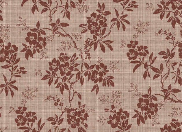 Sandberg S10840 Sandberg Heritage Vera Burgundy - mural w kwiatowy ornament