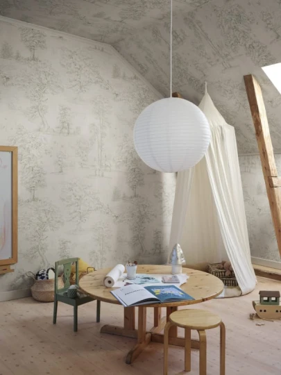 Sandberg S10742 Sandberg Heritage Montfort Mural Olive Green - mural w leśny pejzaż