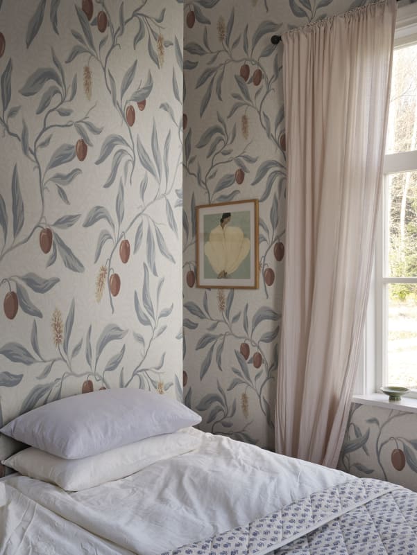 Sandberg S10846 Sandberg Heritage Vinnie Mural Misty Blue - mural w gałęzie i owoce