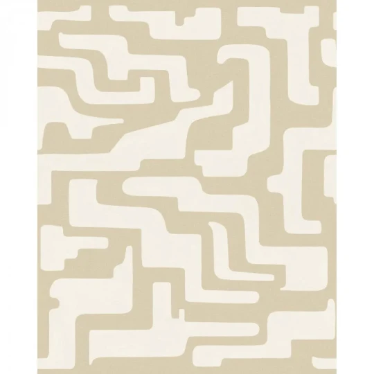 Casadeco 202151203 Rituel Tikal Beige Sable S - mural w labirynt