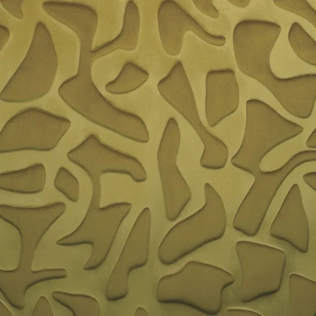 Casamance 77670450 Erosion Vert Olive - tapeta aksamitna 3D