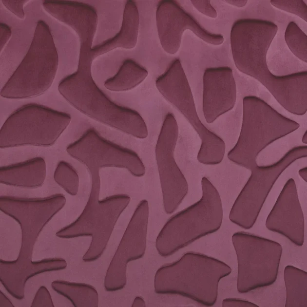 Casamance 77670302 Erosion Lie de vin - tapeta aksamitna 3D