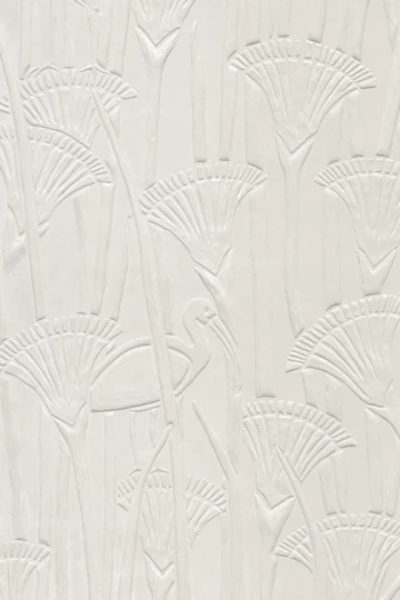 Arte 23420 Memphis Ibis Off-white - mural tekstylny 3D w papirusy i ibisy