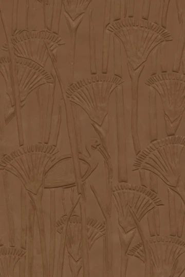 Arte 23422 Memphis Ibis Chestnut - mural tekstylny 3D w papirusy i ibisy