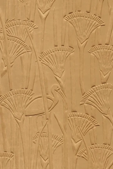 Arte 23423 Memphis Ibis Antique Gold - mural tekstylny 3D w papirusy i ibisy