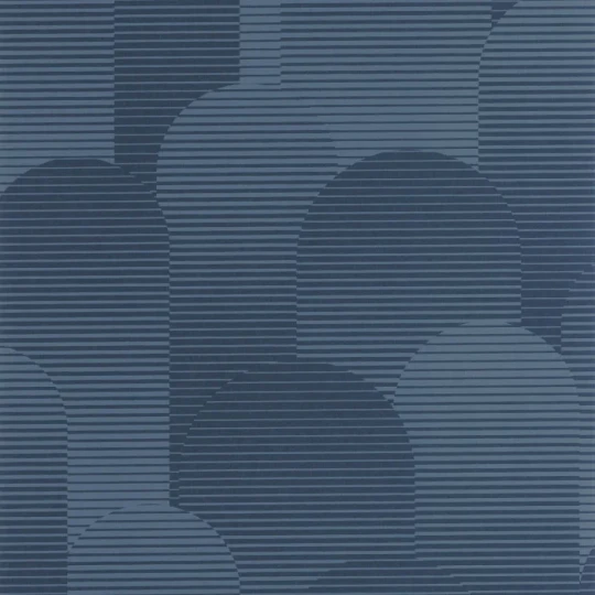 Caselio 107516060 Blue Shades Arcea Bleu - tapeta geometryczna w łuki
