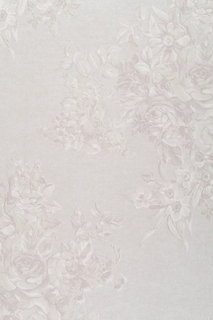 Arte 40080 Flamant Flower Fjord - tapeta o fakturze lnu w kwiaty