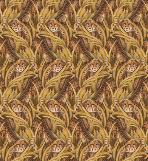 Cole&Son 129/8043 Ardmore Baobab Cheetah Prowl Bronze - tapeta w gepardy