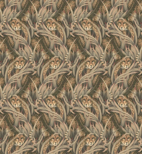 Cole&Son 129/8044 Ardmore Baobab Cheetah Prowl Slate - tapeta w gepardy