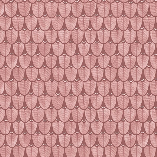 Cole&Son 129/7031 Ardmore Baobab Narina Pink & Earth - tapeta w pióra ptaka