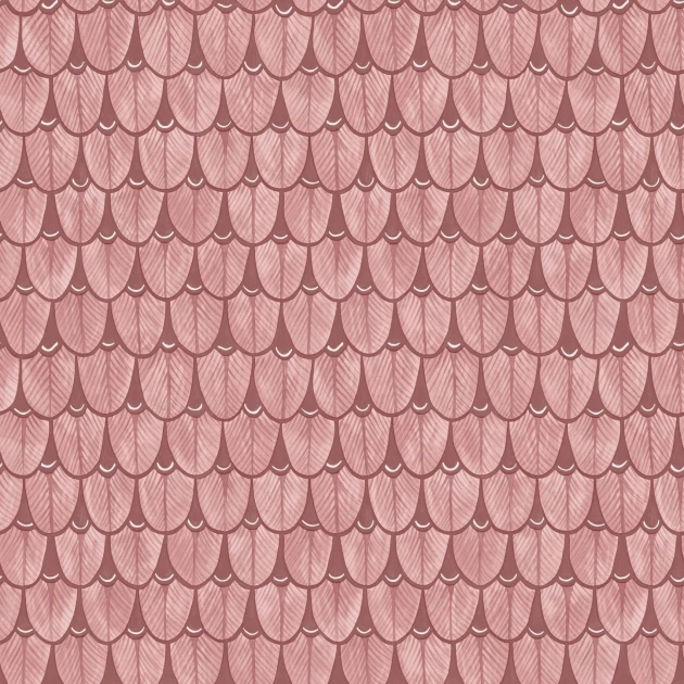 Cole&Son 129/7031 Ardmore Baobab Narina Pink & Earth - tapeta w pióra ptaka