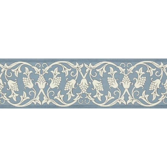 Morris & Co. 217610 The Unfinished Works St Johns Border River Wandle - border w roślinny ornament z winoroślą