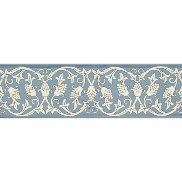 Morris & Co. 217610 The Unfinished Works St Johns Border River Wandle - border w roślinny ornament z winoroślą