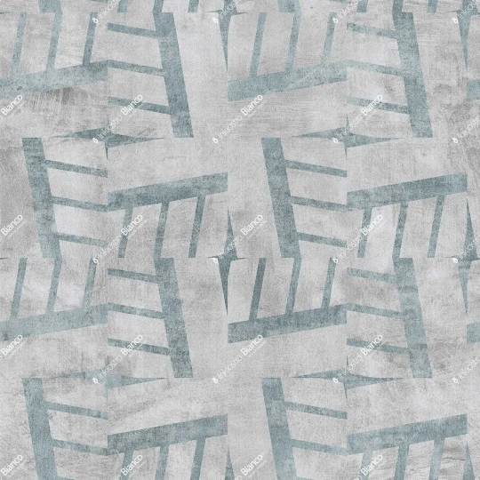 Inkiostro Bianco INKTOUM2603 Materiaprima Monolith Blue - mural geometryczny 3D