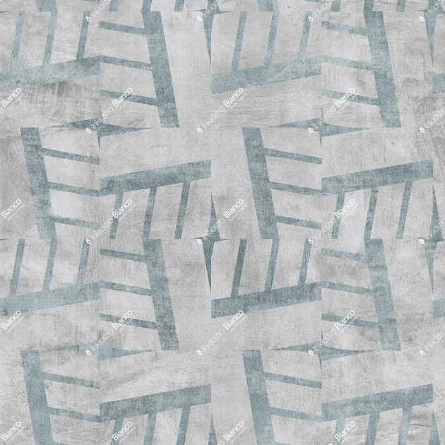 Inkiostro Bianco INKTOUM2603 Materiaprima Monolith Blue - mural geometryczny 3D