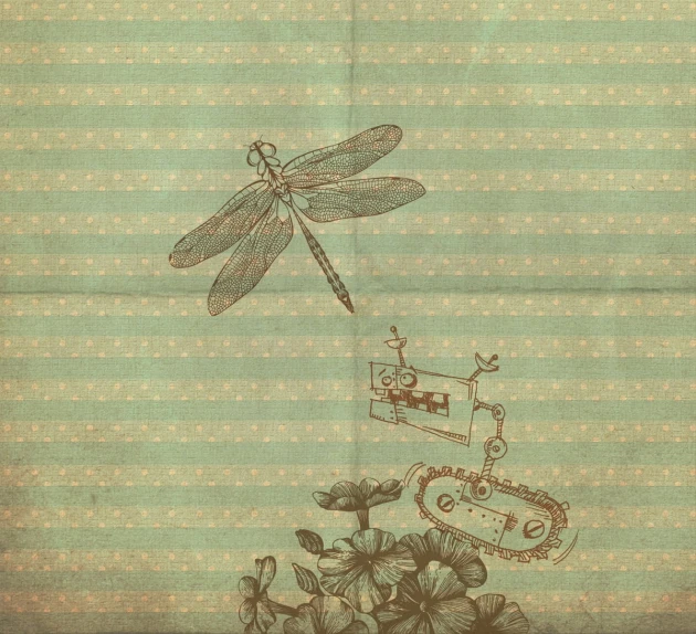 Fototapeta Inkiostro Bianco Bye Bye Dragonfly INKKFNO15_01