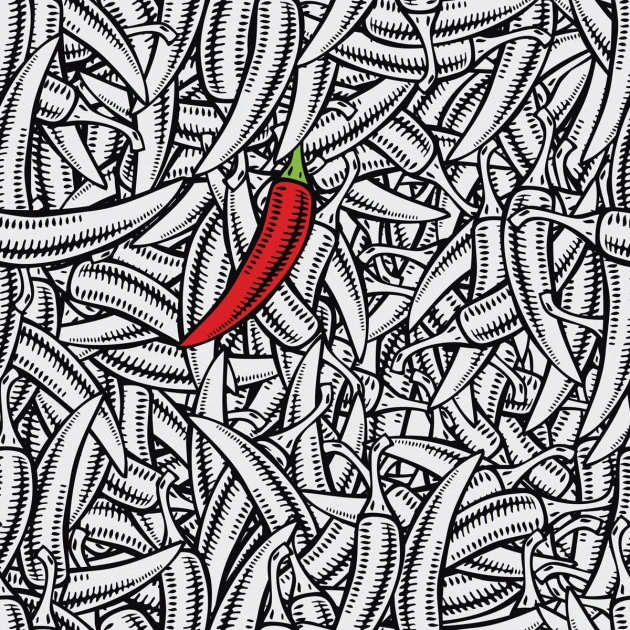 Fototapeta Inkiostro Bianco Kapsicum INKKA1301