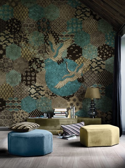 Fototapeta Inkiostro Bianco GoldenWall Kioto INKTWBS1801