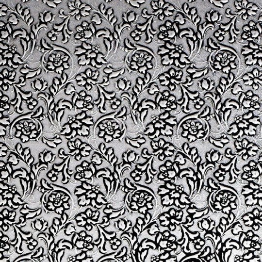 Mata dekoracyjna SIBU LL FLORAL Black/Silver matt 13416