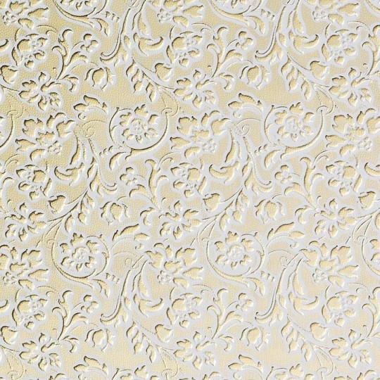 Mata dekoracyjna SIBU LL FLORAL White/Gold matt 13419