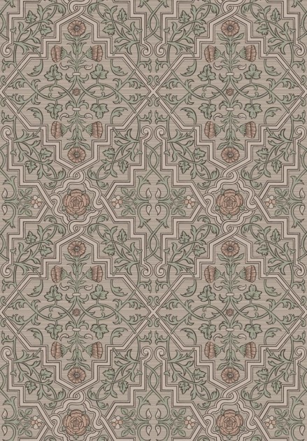 Boras Tapeter 4501 Anno Rosenvinge - tapeta w kwiaty w renesansowym stylu
