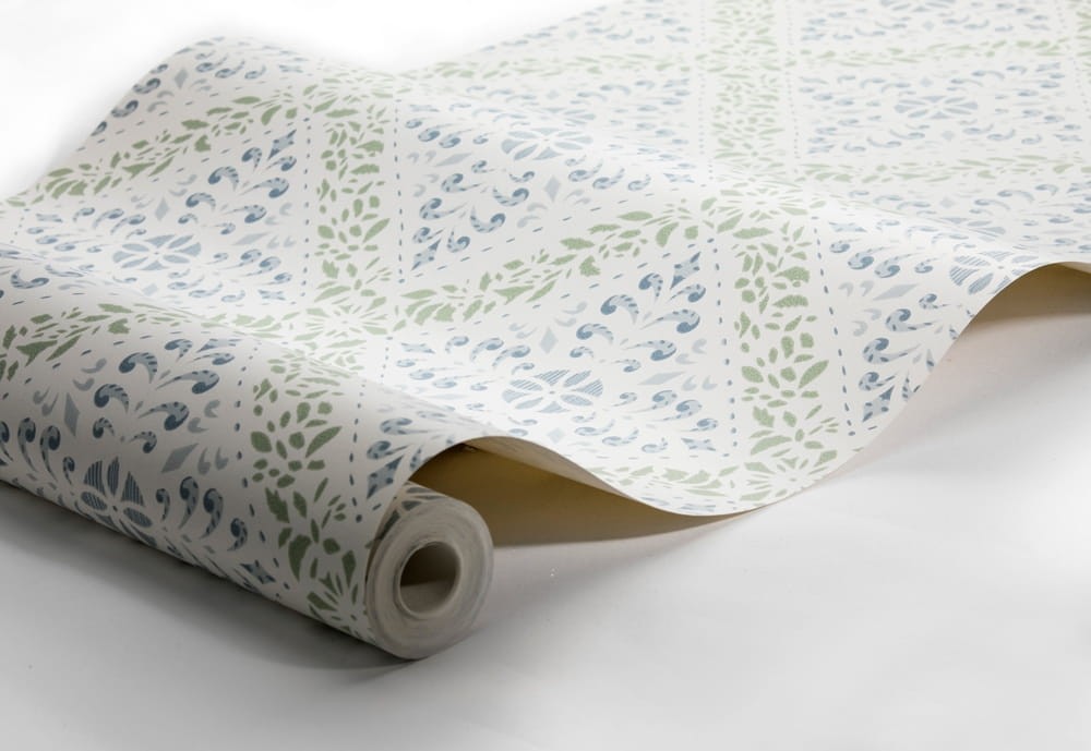 Boras Tapeter 4516 Anno Nyborg Blue - tapeta w ornamenty