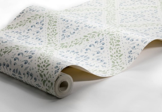 Boras Tapeter 4516 Anno Nyborg Blue - tapeta w ornamenty