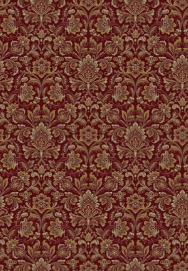 Boras Tapeter 4523 Anno Foglavik Red - tapeta w roślinne ornamenty