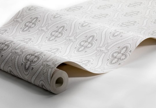 Boras Tapeter 4526 Anno Pigkammaren White - tapeta w ornamenty