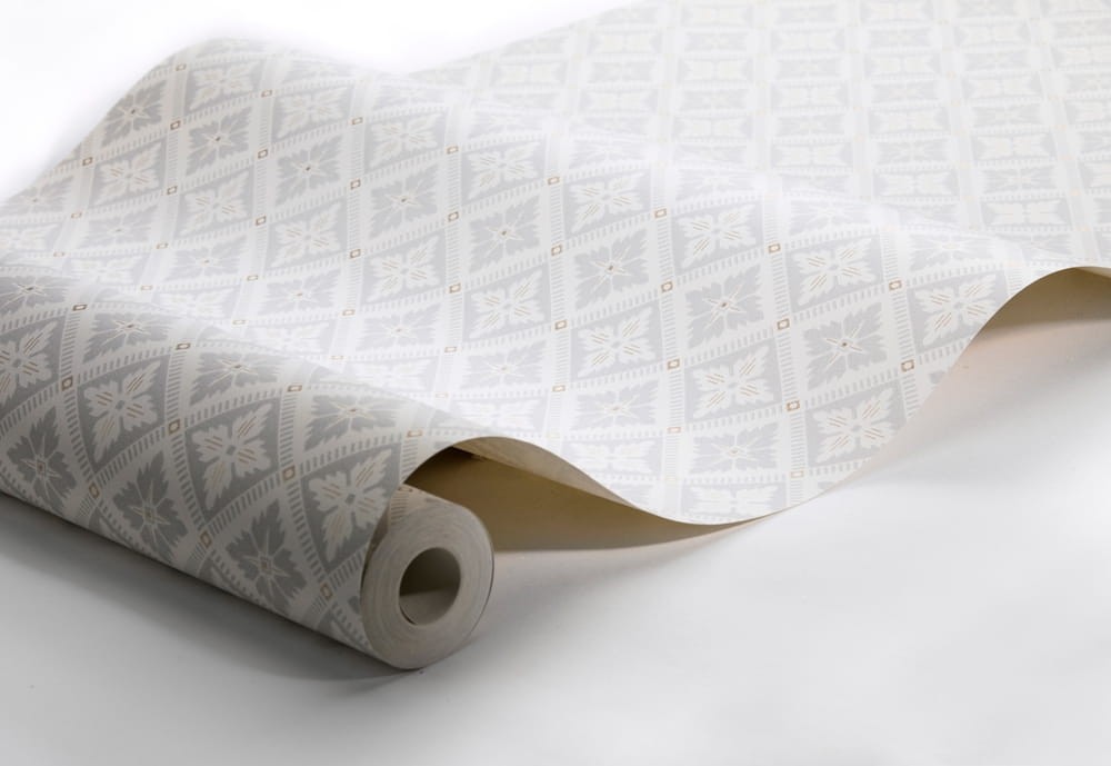 Boras Tapeter 4528 Anno Loka White - tapeta geometryczna