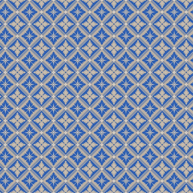 Boras Tapeter 4531 Anno Loka Blue - tapeta geometryczna