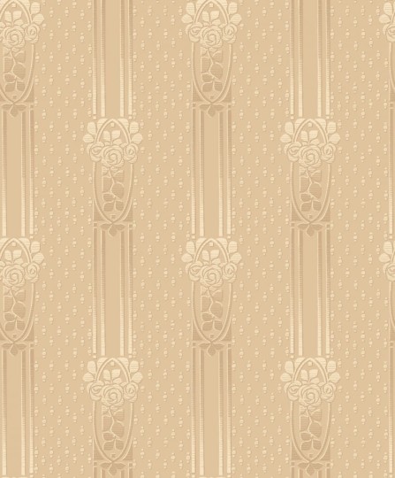 Boras Tapeter 4541 Anno Ellen Yellow - tapeta w kolumny w stylu secesyjnym