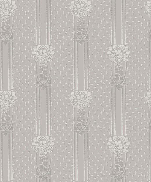 Boras Tapeter 4543 Anno Ellen Gray - tapeta w kolumny w stylu secesyjnym