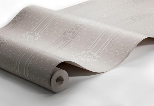 Boras Tapeter 4543 Anno Ellen Gray - tapeta w kolumny w stylu secesyjnym