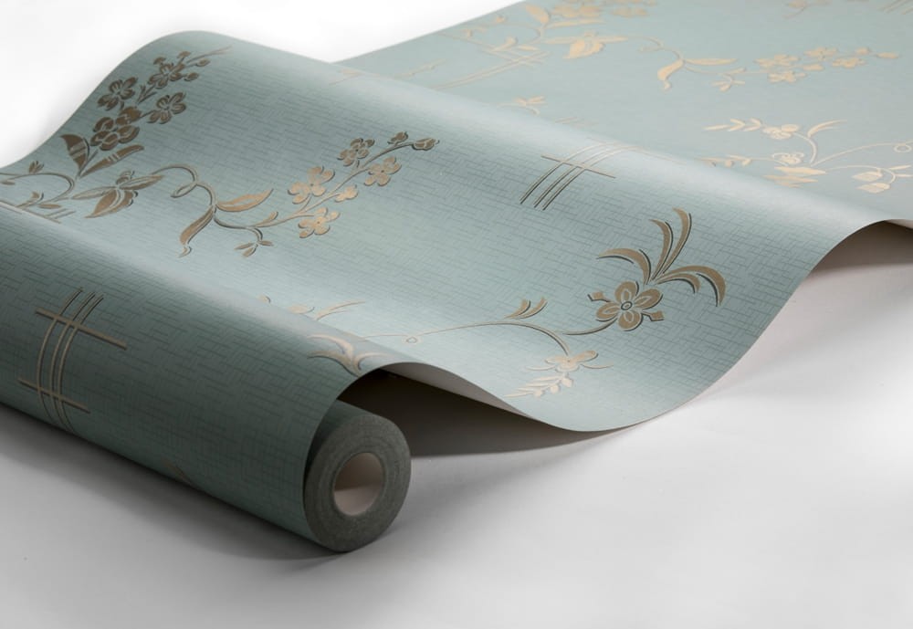 Boras Tapeter 4547 Anno Ulricehamn Green - tapeta w kwiaty
