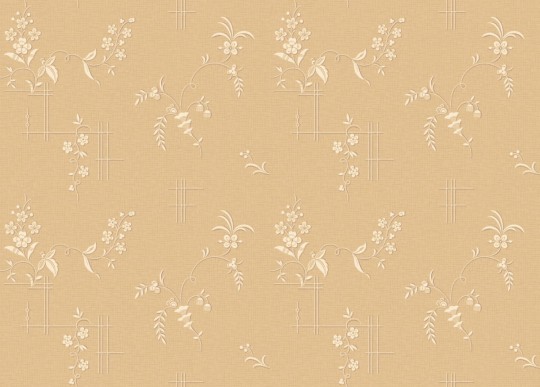 Boras Tapeter 4548 Anno Ulricehamn Yellow - tapeta w kwiaty