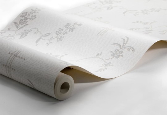Boras Tapeter 4549 Anno Ulricehamn White - tapeta w kwiaty