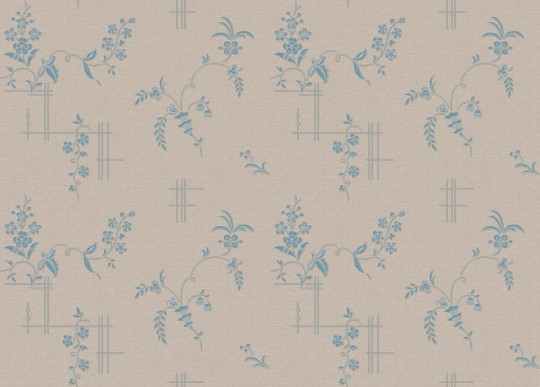 Boras Tapeter 4550 Anno Ulricehamn Beige - tapeta w kwiaty