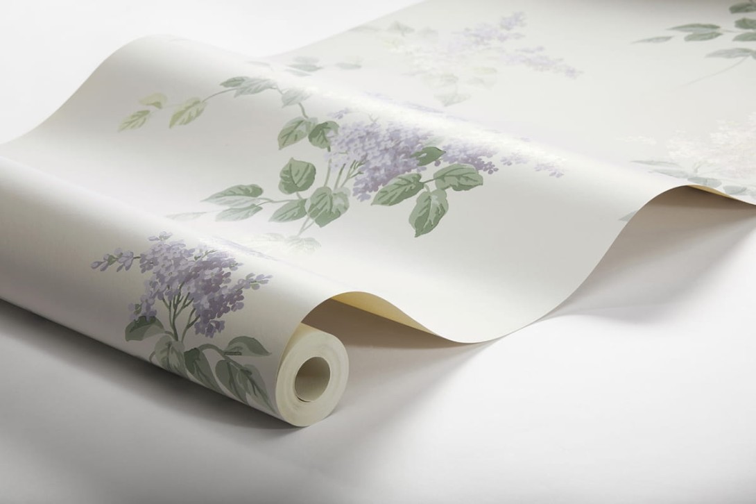Boras Tapeter 7668 Falsterbo III Lilacs Beige - tapeta w kwiaty bzu
