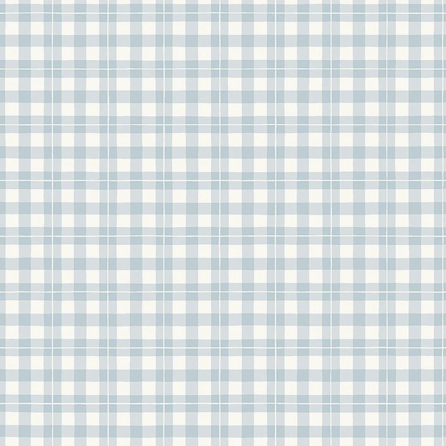Boras Tapeter 7674 Falsterbo III Frida Blue - tapeta w kratkę