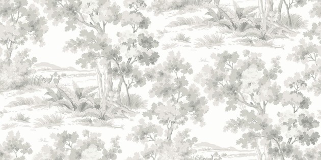 Boras Tapeter 7677 Falsterbo III Countryside Morning Gray - tapeta skandynawska sceneria