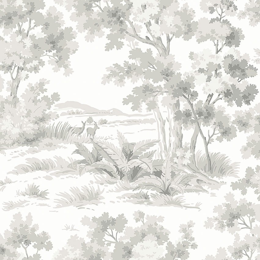 Boras Tapeter 7677 Falsterbo III Countryside Morning Gray - tapeta skandynawska sceneria