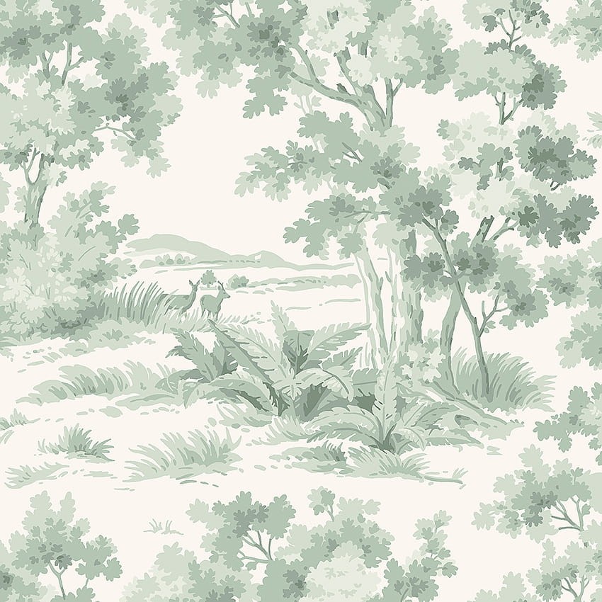 Boras Tapeter 7678 Falsterbo III Countryside Morning Green - tapeta skandynawska sceneria