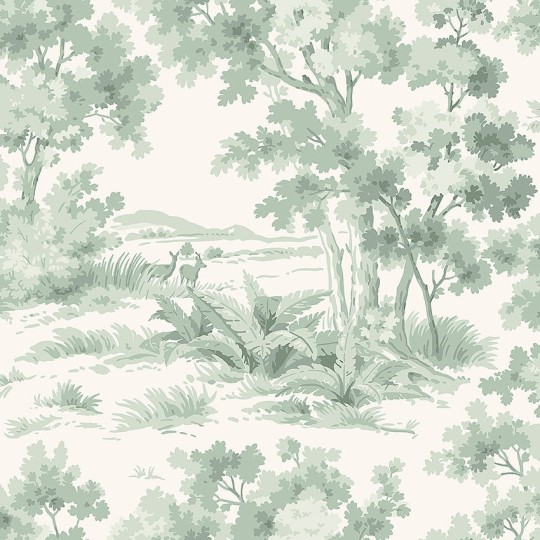 Boras Tapeter 7678 Falsterbo III Countryside Morning Green - tapeta skandynawska sceneria