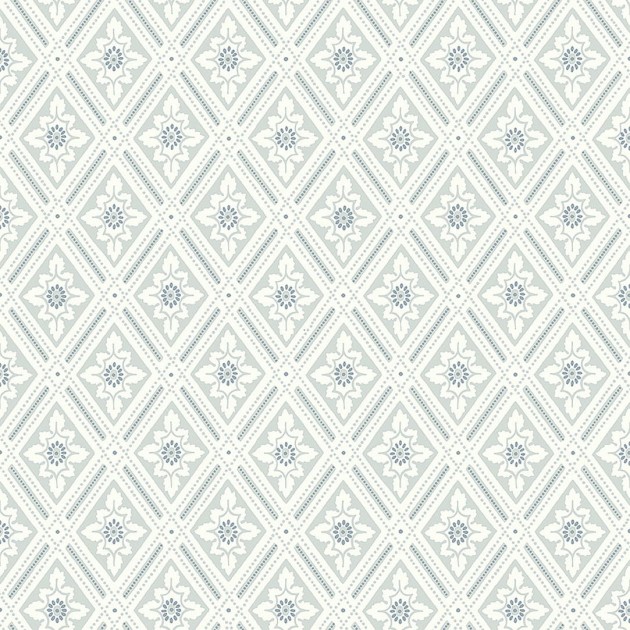 Boras Tapeter 7658 Falsterbo III Ester Gray - tapeta geometryczna w roślinne medaliony