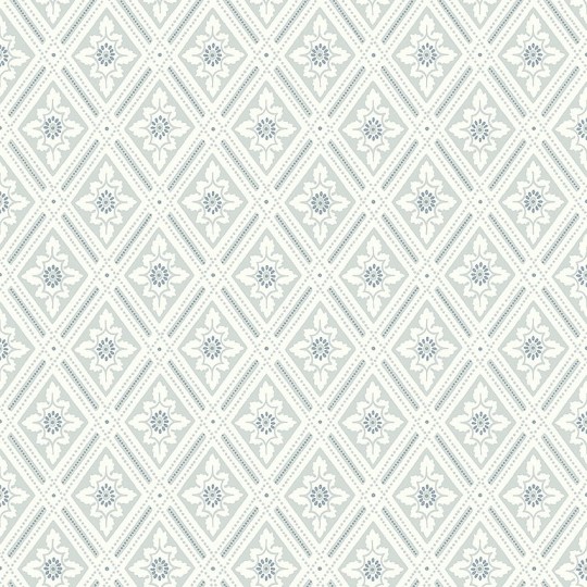 Boras Tapeter 7658 Falsterbo III Ester Gray - tapeta geometryczna w roślinne medaliony