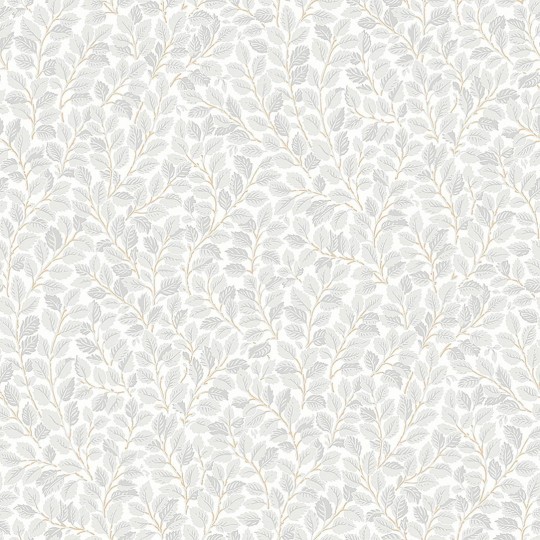Boras Tapeter 7661 Falsterbo III Hazel Gray - tapeta w liście leszczyny
