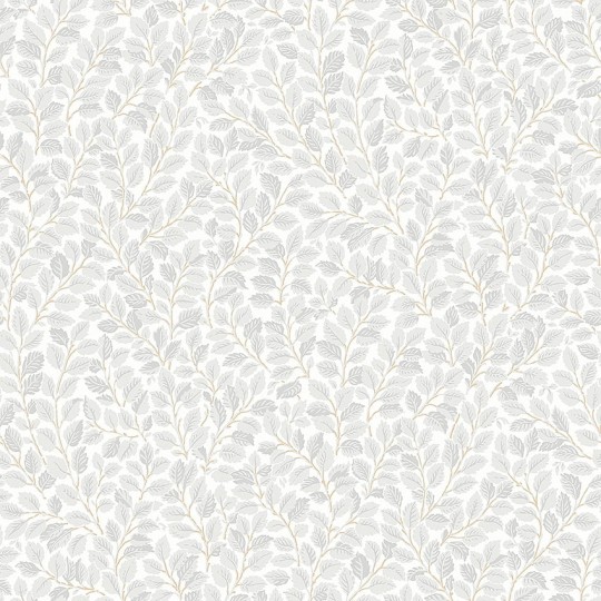 Boras Tapeter 7661 Falsterbo III Hazel Gray - tapeta w liście leszczyny
