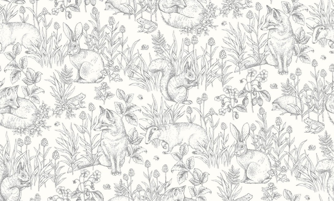 Tapeta Boras Tapeter Newbie 7478 Forest Friends Przyjaciele z lasu